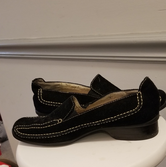 Black Suede Flats - Picture 2 of 3